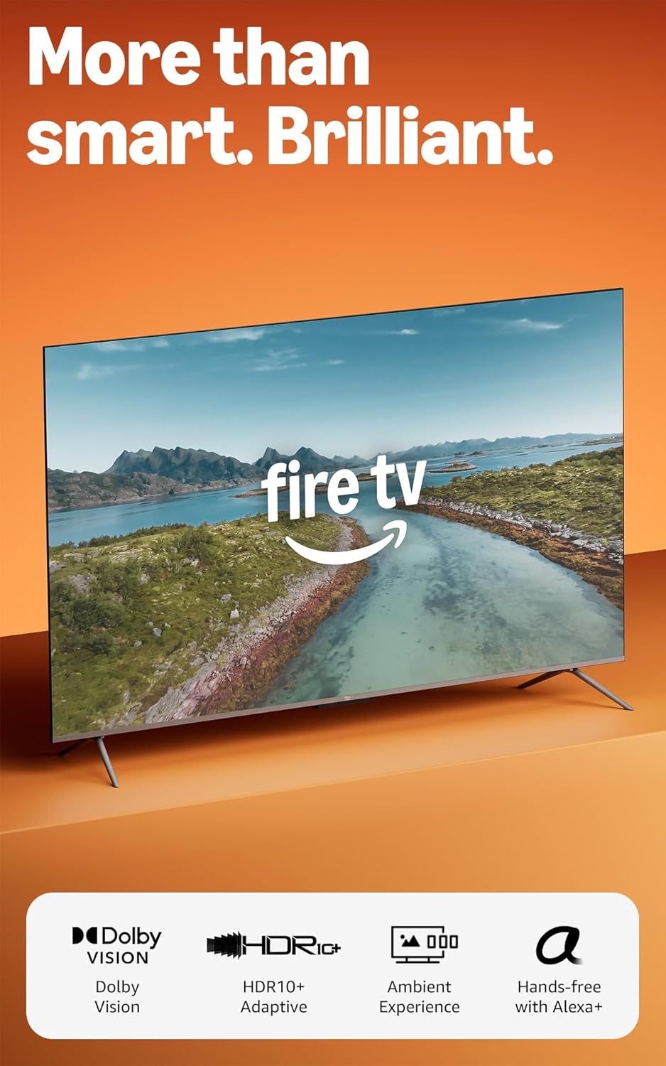 Amazon Fire TV 50"-75" Omni QLED Series, 4K UHD smart TV, HDR10+, Dolby Vision, Dolby Audio, Alexa