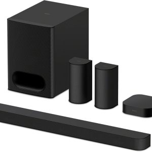 Sony BRAVIA Theater System 6, 5.1ch Sound bar with subwoofer and Rear Speakers, Dolby Atmos/DTS:X HT-S60
