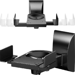 5 CORE Speaker Wall Mount Pair Universal Dual Side Clamping 180°Adjustment Heavy Duty for Large or Small Speakers 55 Lbs Capacity