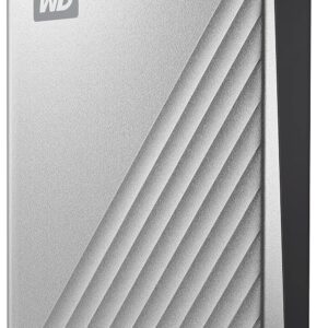 WD 1TB-6TB My Passport Ultra HDD, Silver, Portable External Hard Drive, USB-C and USB 3.1