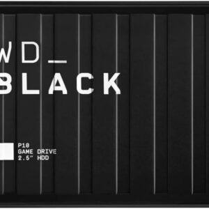 WD_Black 2TB-6TB P10 Game Drive, Portable External, Works with PlayStation, Xbox, & PC