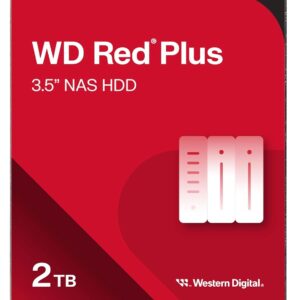WD Red Plus 2TB-26TB NAS Internal Hard Drive HDD - 5400 RPM, SATA 6 Gb/s, CMR, 64 MB Cache, 3.5"